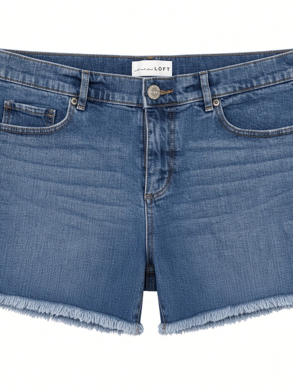 LOFT Women's Medium Blue Denim Cutoff Shorts